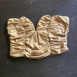 Forever 21 Tan Cropped Corset Size: S